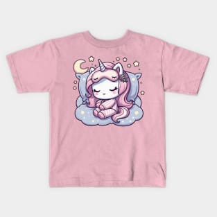 Sleeping unicorn Kids T-Shirt